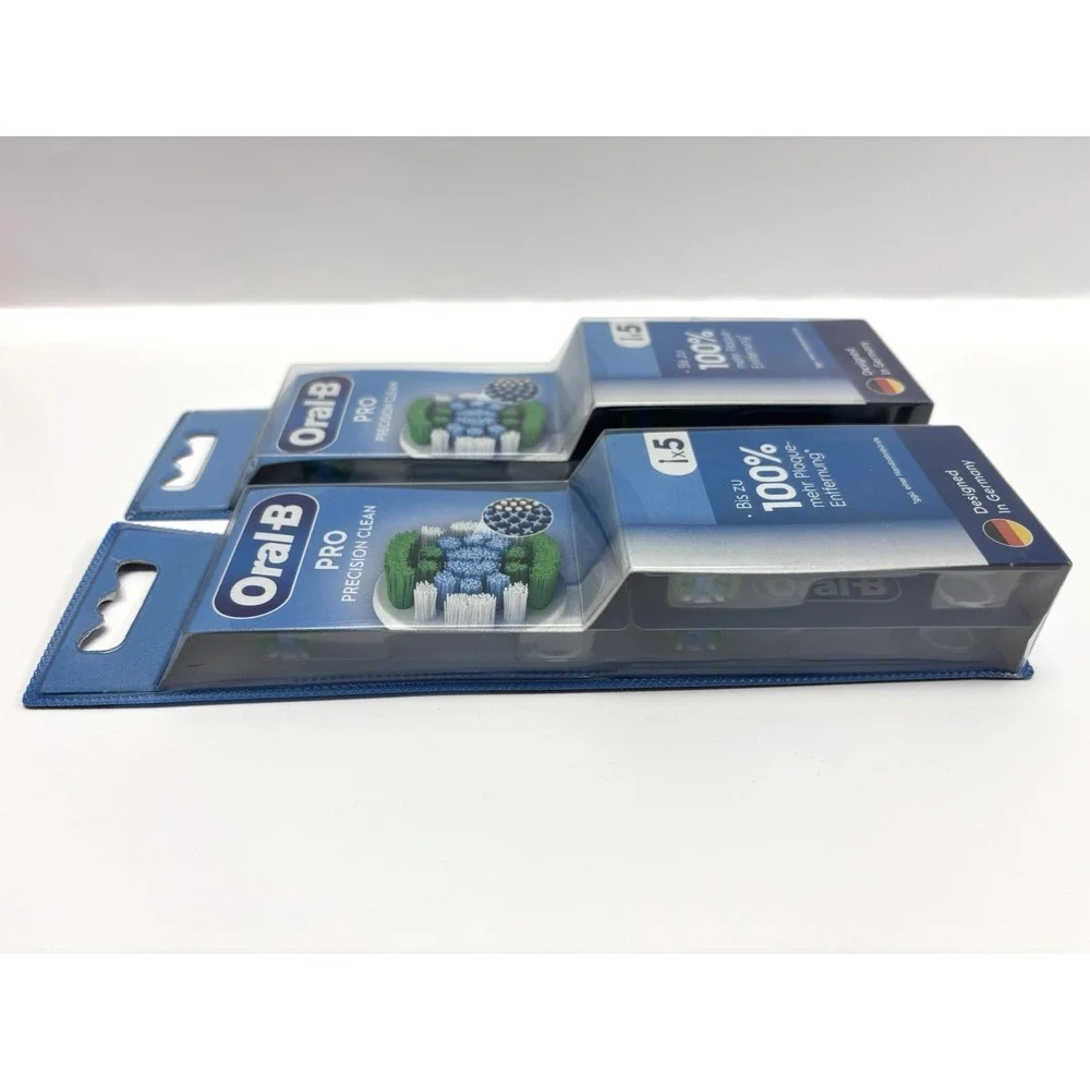 Oral-B Pro Precision Clean Brush Heads 10 Total 2 Packs Replacement